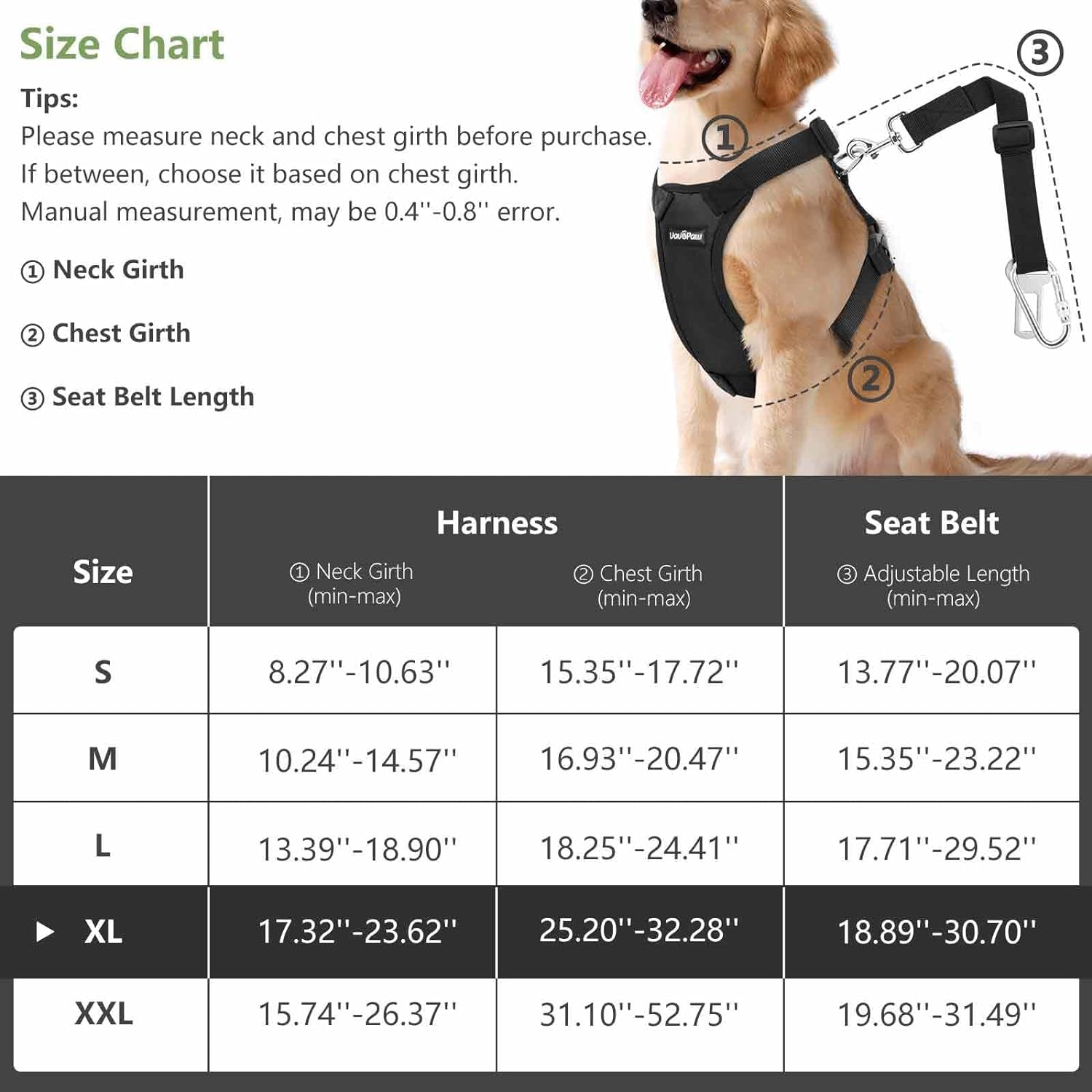 Dog Vehicle Safety Vest Harness - Adjustable Soft Padded Mesh - Modern Car Seat Belt Leash Harness with Travel Strap 