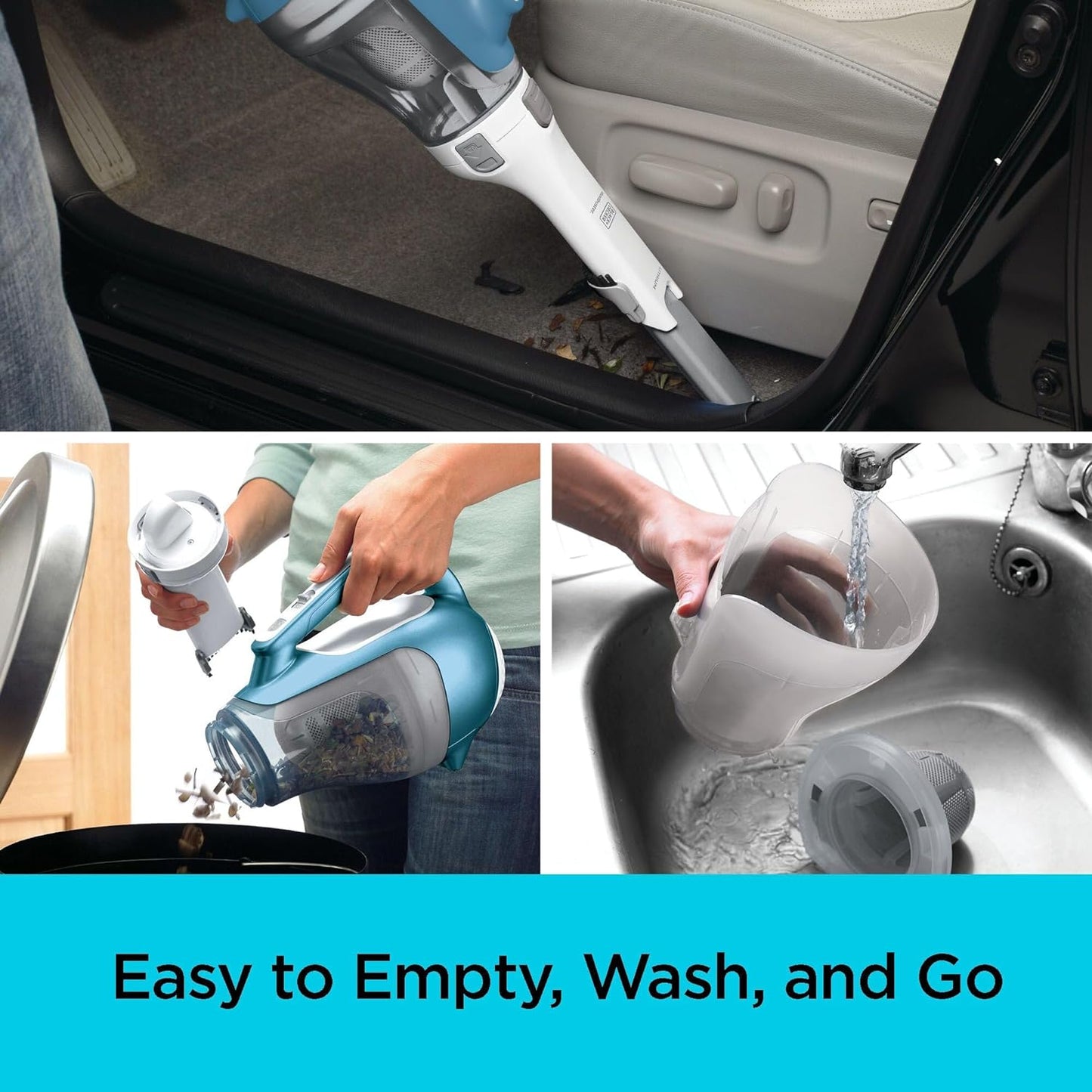 Modern Cordless Handheld Vacuum - Home and Car Pet Hair Remover Vacuum 