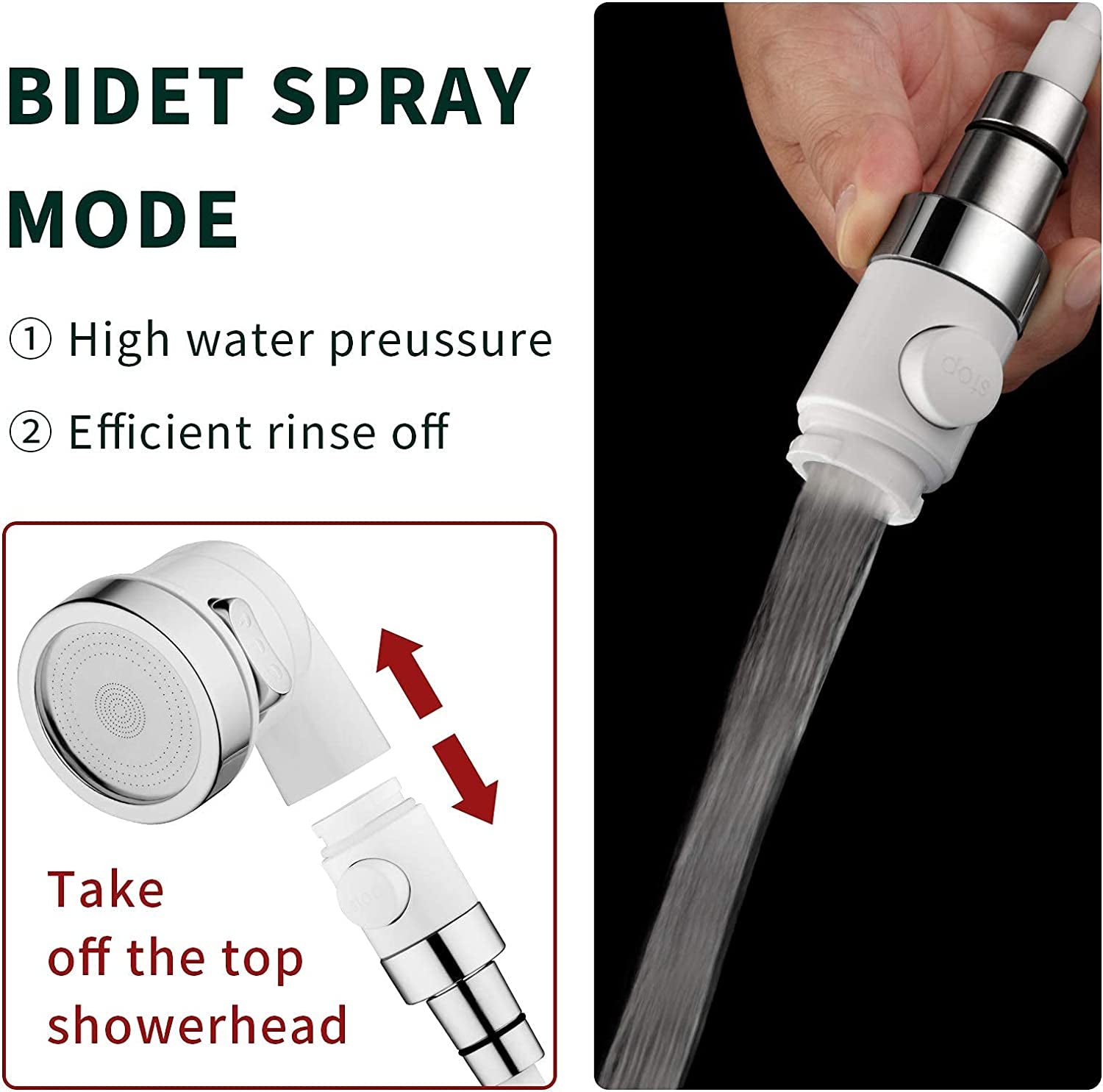 Dog Bathing Hose Shower Set, Attaches to Tub Faucet, for Laundry, Bathroom, and Kitchen, Sink Faucet Sprayer Attachment