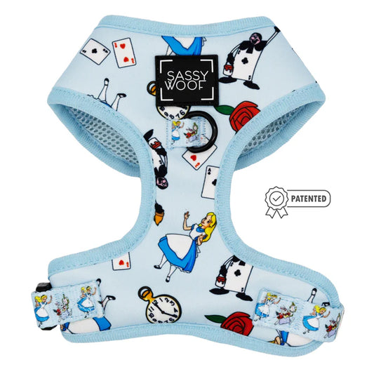 Alice in Wonderland (Blue) - Modern Adjustable Dog Harness