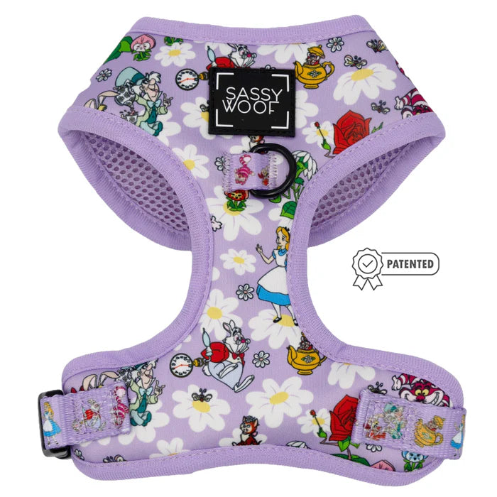 Alice in Wonderland (Purple) - Modern Adjustable Dog Harness