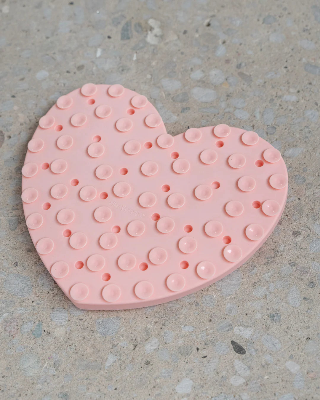 Blush Pink Heart Silicone Snuffle Mat for Dogs