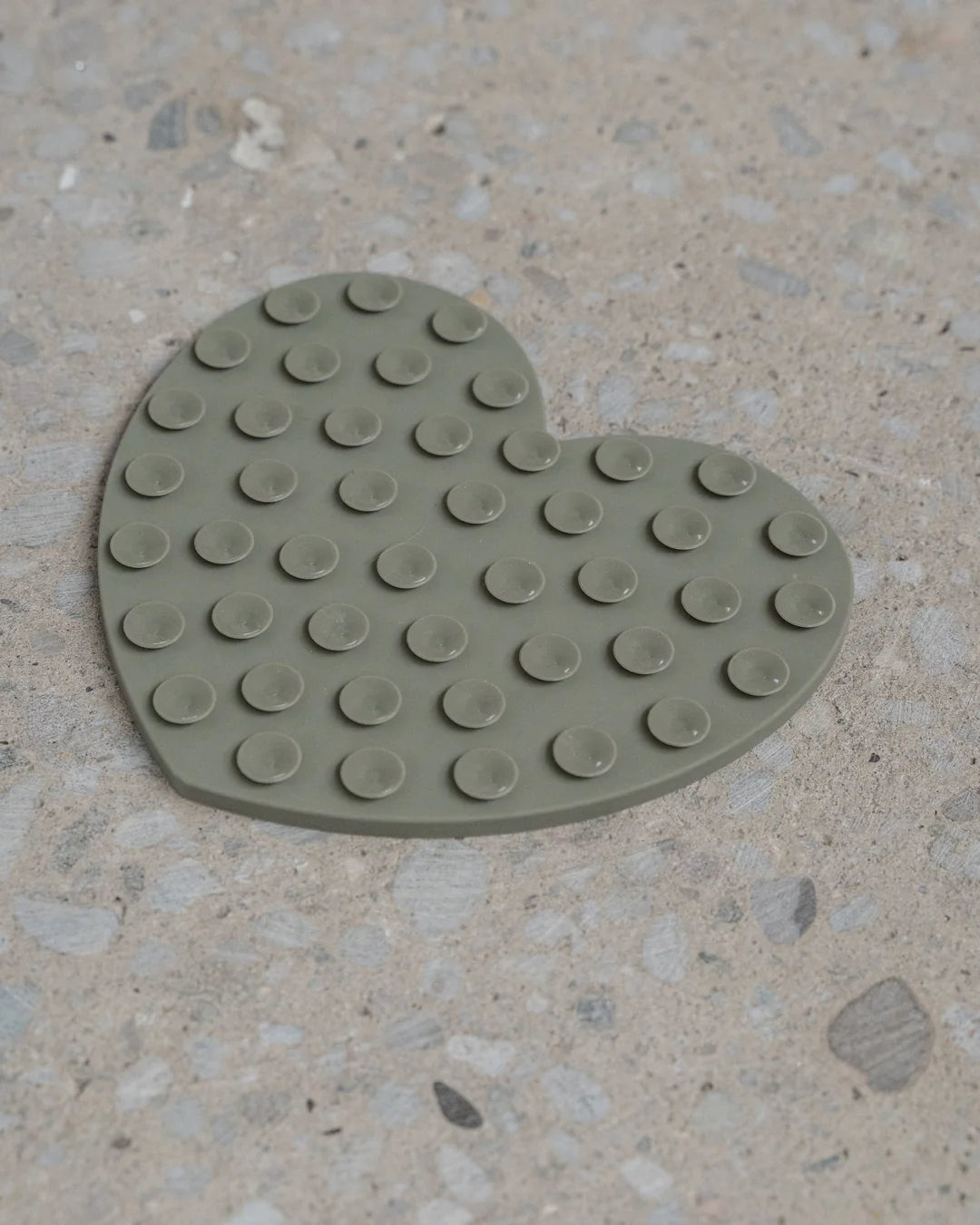 Heart Shaped Enrichment Lick Mat in Green