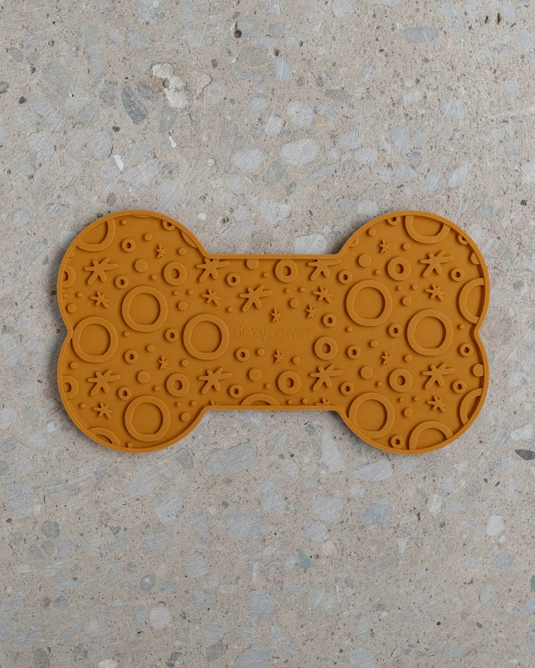 Dog Bone Enrichment Lick Mat - Brown