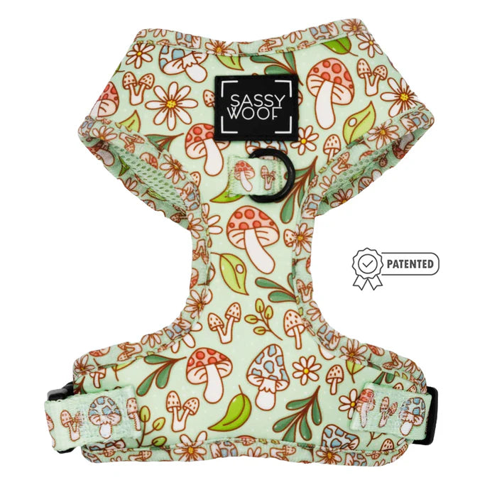 Shrooms & Blooms - Modern Adjustable Dog Harness