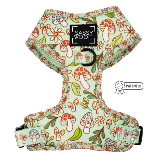 Shrooms & Blooms - Modern Adjustable Dog Harness