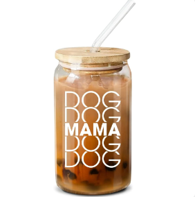 Dog Mama - 16 Oz Coffee Glass