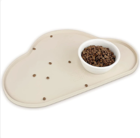 Modern Cloud Dog Food Mat