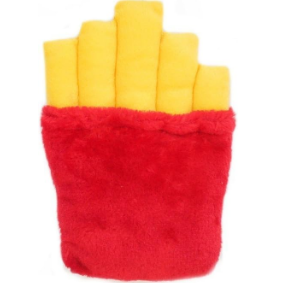 French Fries Plush Squeaky Dog Toy