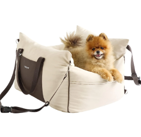 Modern Car Seat for Small Dogs - Beige