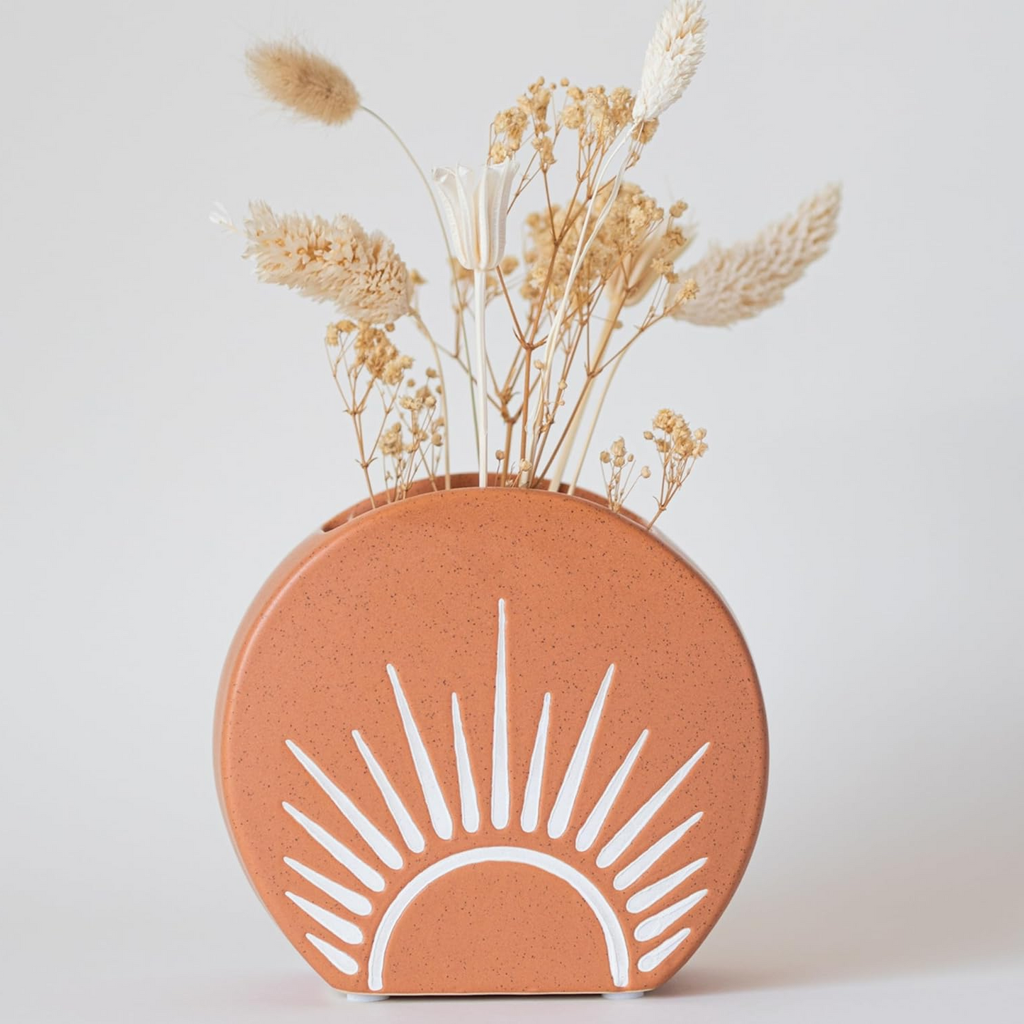 Round Boho Chic Sun Decor Vase