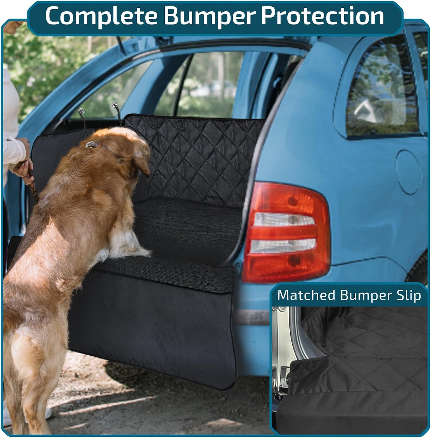 Dog Cargo Cover for SUV - Universal Fit - Modern Water Resistant Nonslip Dog Hammock 