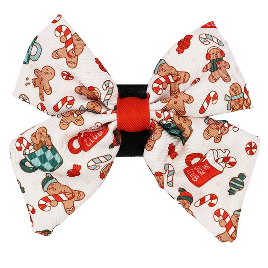 Hot Cocoa Club - Modern Dog Christmas Sailor Bow