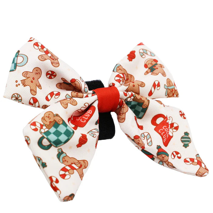 Hot Cocoa Club - Modern Dog Christmas Sailor Bow