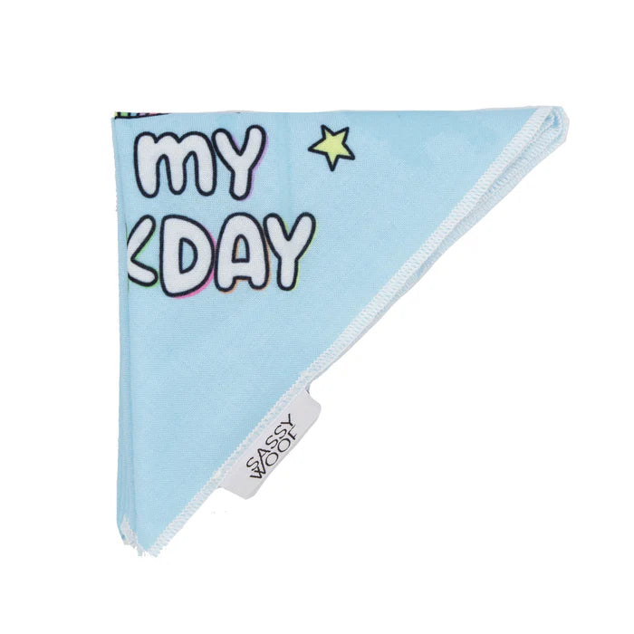 Barkday Blue - Modern Dog Bandana