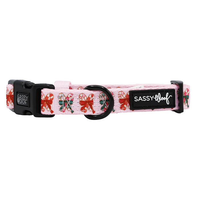 Candy Cane Coquette - Modern Dog Collar