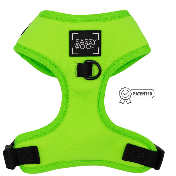 Neon Green - Modern Dog Adjustable Harness