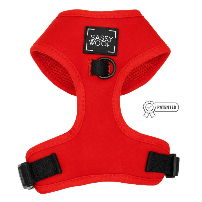 Neon Red - Modern Dog Adjustable Harness