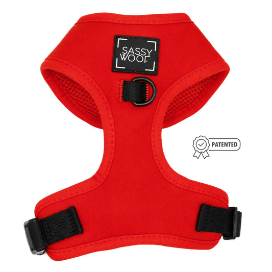 Neon Red - Modern Dog Adjustable Harness