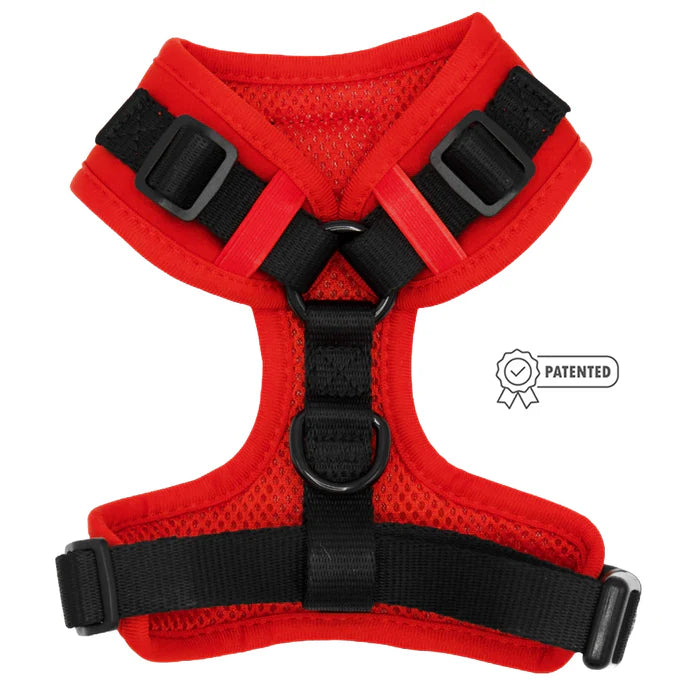 Neon Red - Modern Dog Adjustable Harness