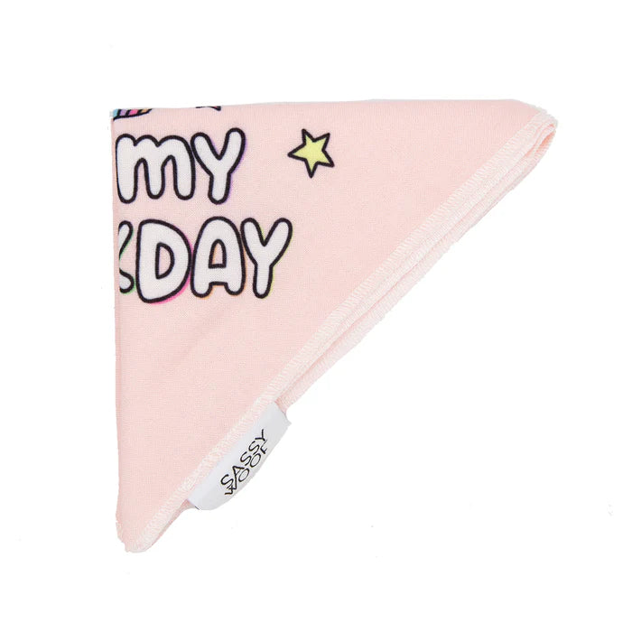 Barkday Pink - Modern Dog Bandana