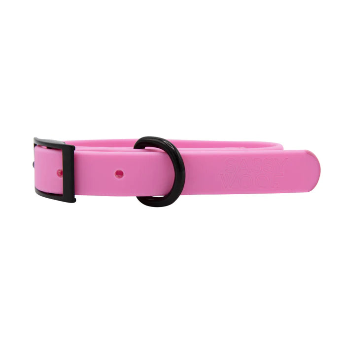 Pink - Modern Waterproof Dog Collar