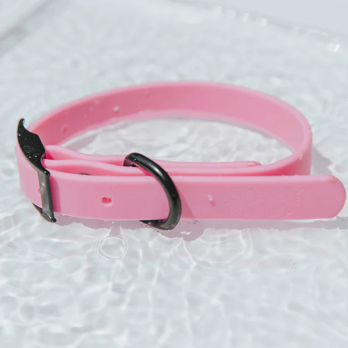 Pink - Modern Waterproof Dog Collar