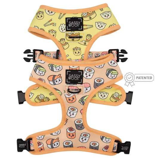 All Sass & Dim Sum - Modern Dog Reversible Harness