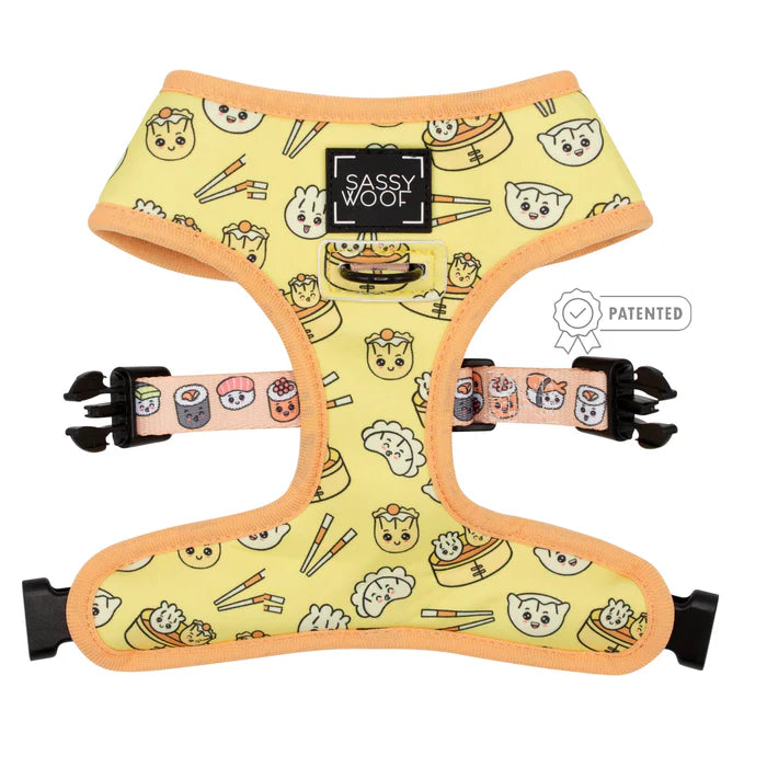 All Sass & Dim Sum - Modern Dog Reversible Harness