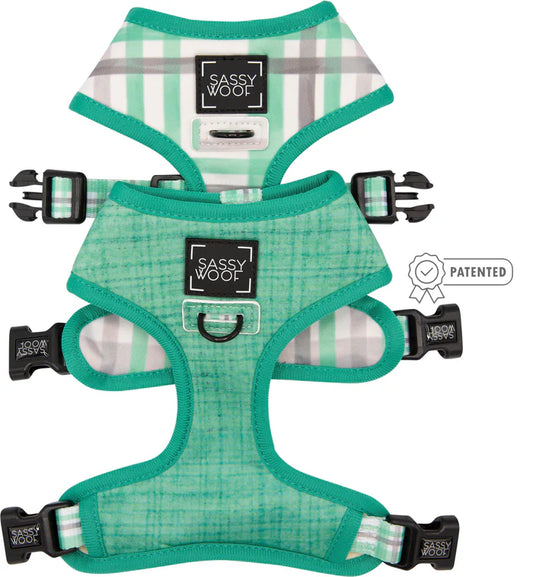 Wag Your Teal - Modern Dog Reversible Harness