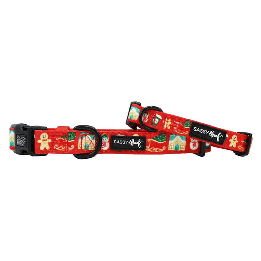 Sleigh Baby Sleigh - Modern Christmas Dog Collar