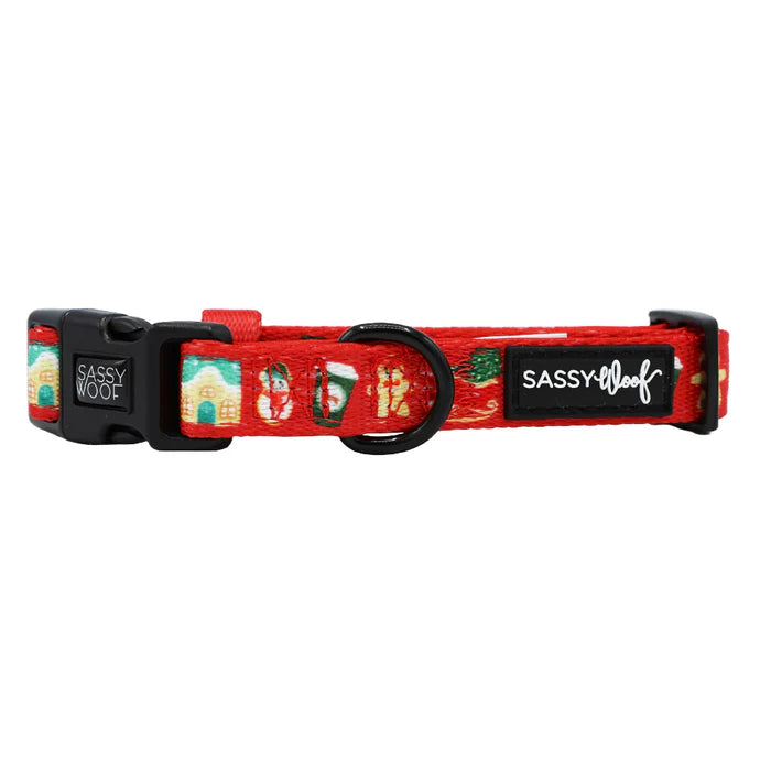 Sleigh Baby Sleigh - Modern Christmas Dog Collar