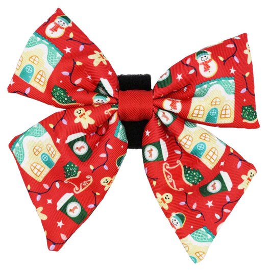 Sleigh Baby Sleigh - Modern Dog Christmas Sailor Bow