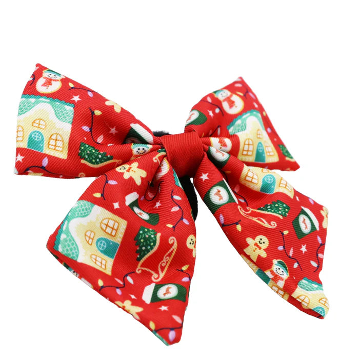 Sleigh Baby Sleigh - Modern Dog Christmas Sailor Bow