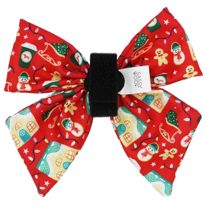 Sleigh Baby Sleigh - Modern Dog Christmas Sailor Bow