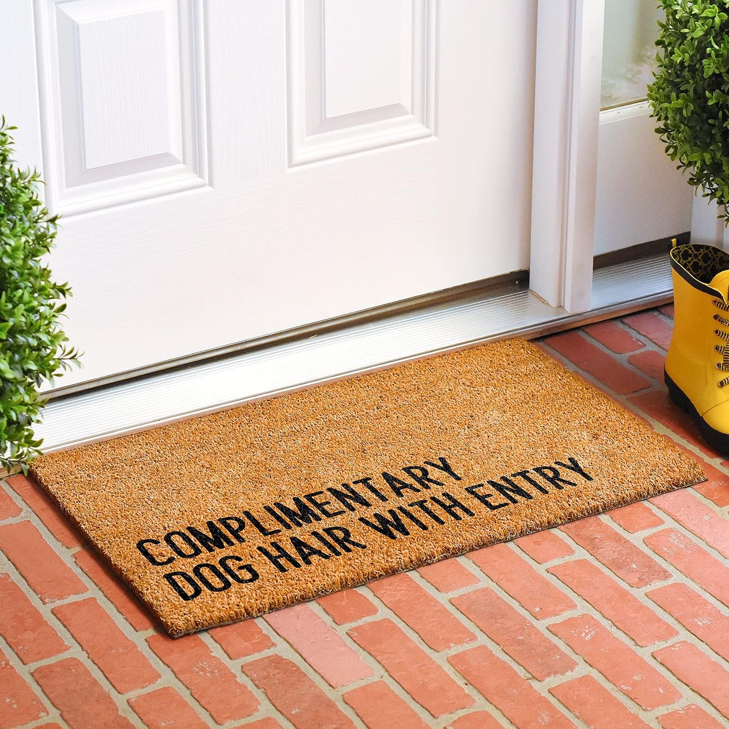 Complimentary Dog Hair with Entry Welcome Doormat (24" X 36")