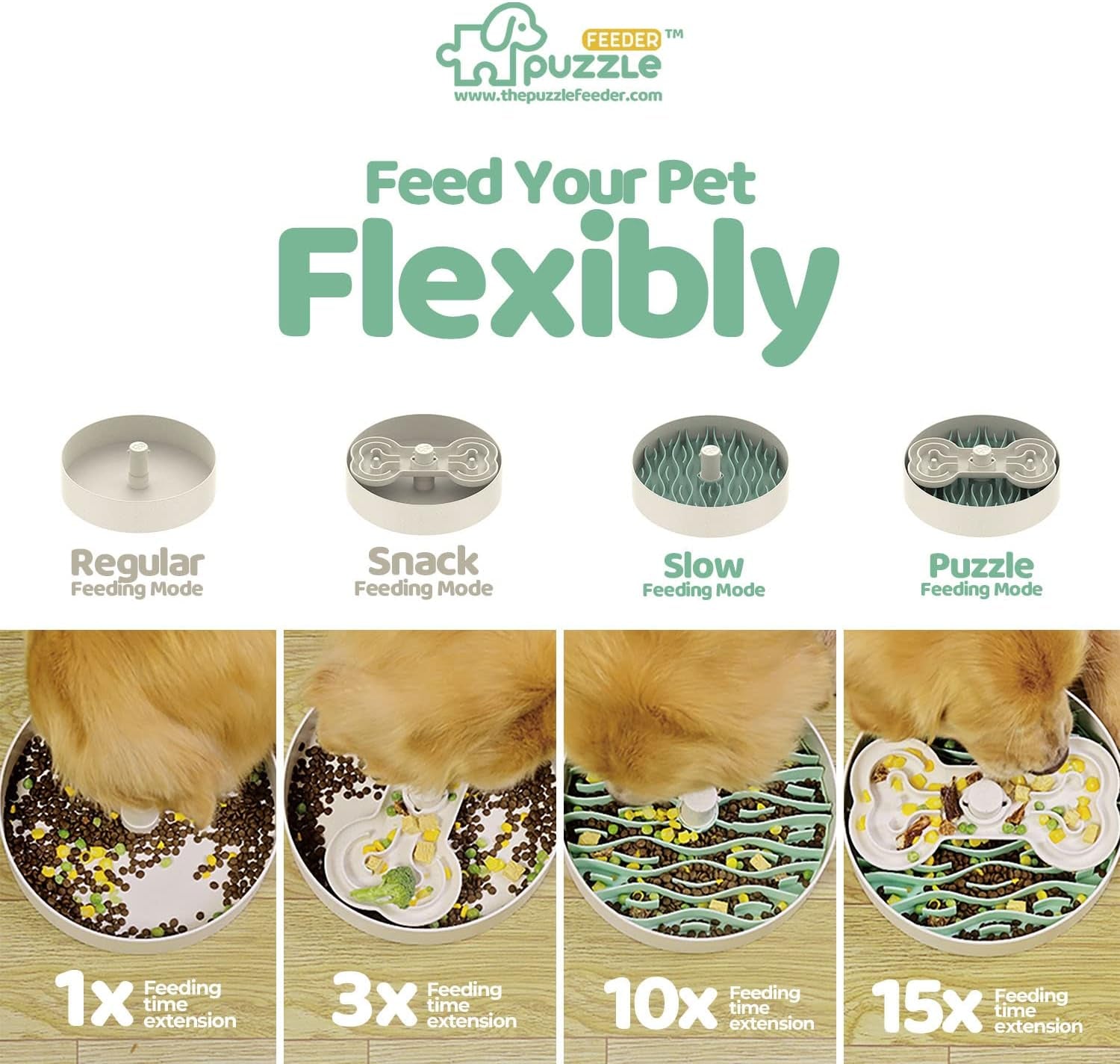 Slow Feeder Puzzle Dog Bowl