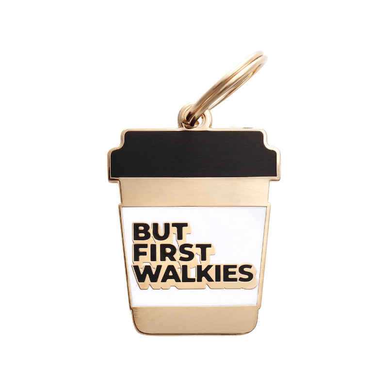 But First Walkies Dog ID Tag