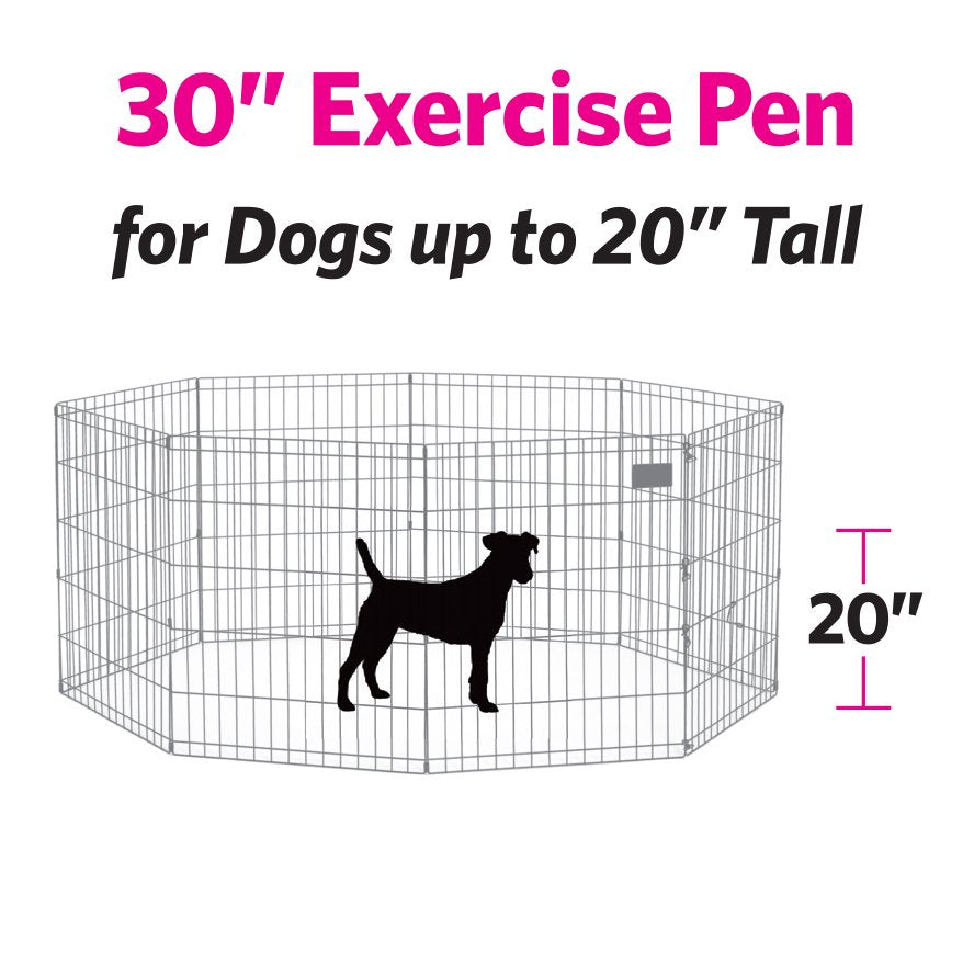 Metal Black Dog Playpen with Door , 30"H