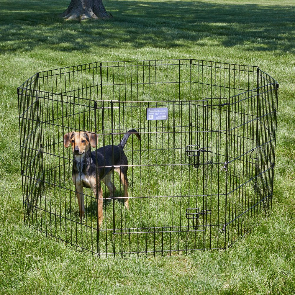 Metal Black Dog Playpen with Door , 30"H