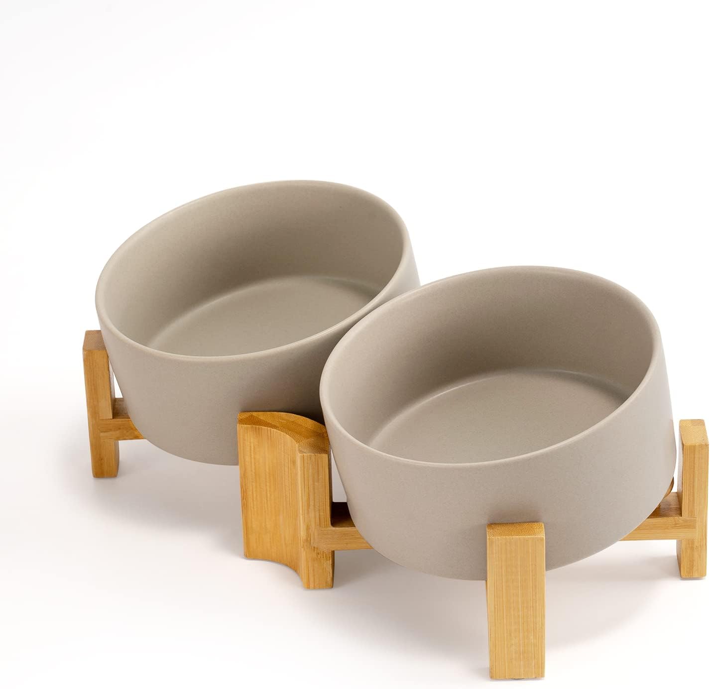 Modern Slanted Dog Bowls