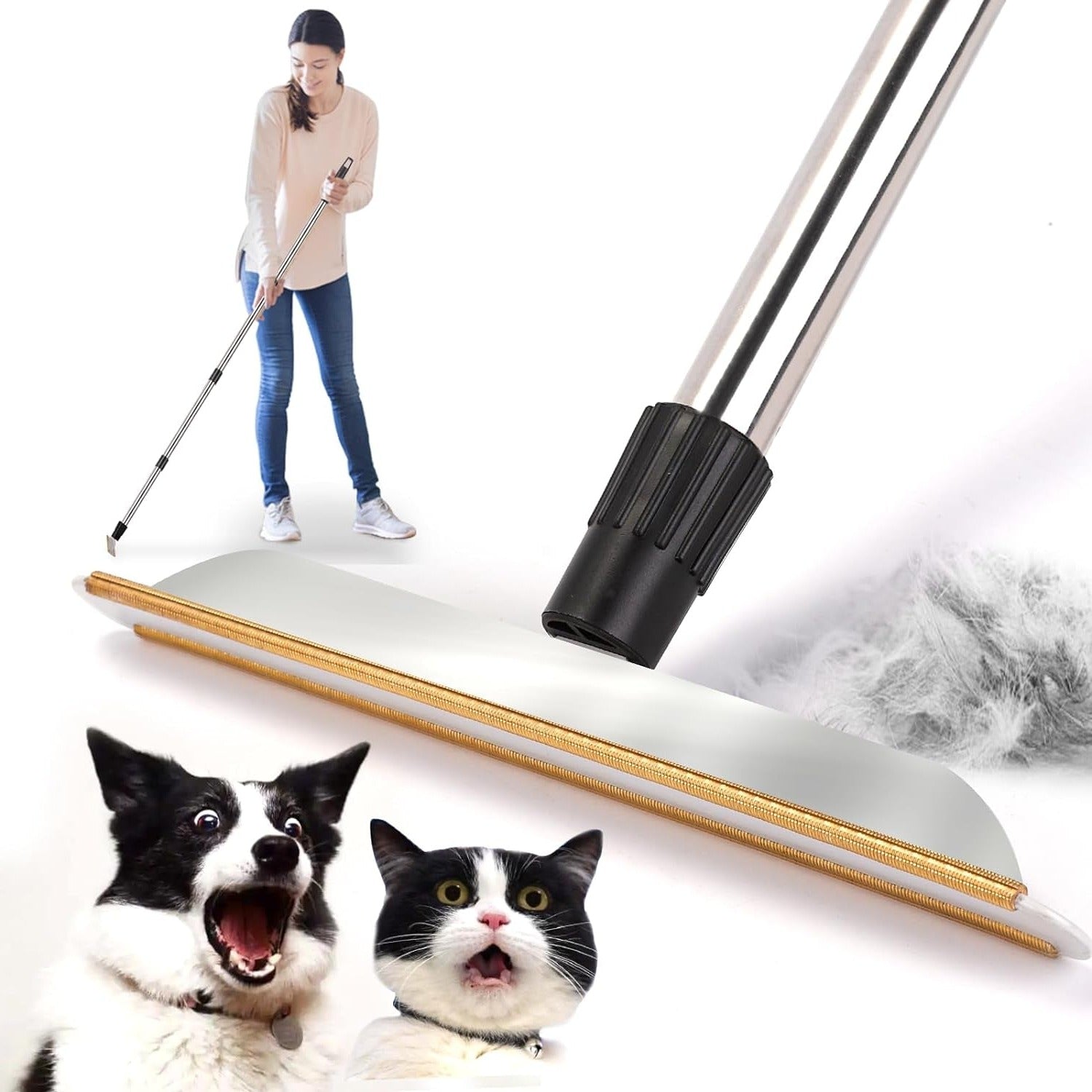 Pet Hair Remover Carpet Rake 