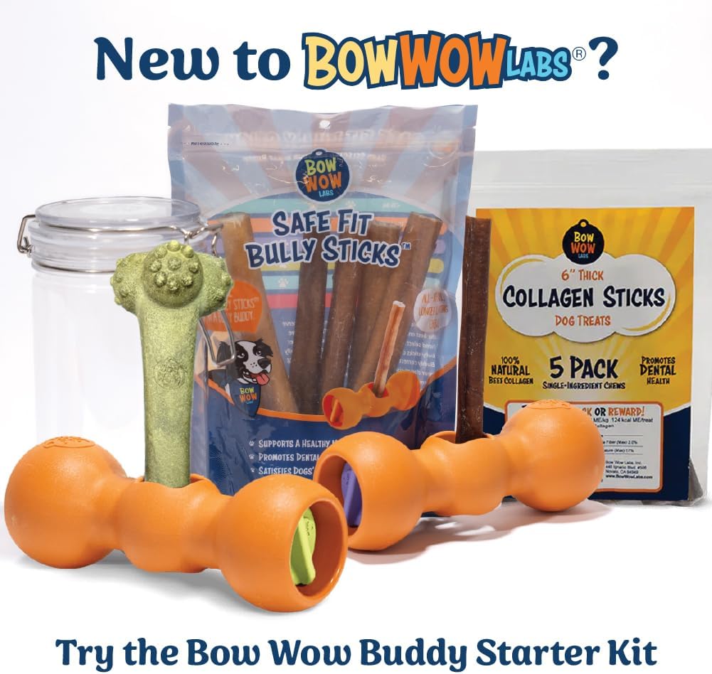 Bow Wow Buddy Safety Device - Bully Stick Holder for Dogs