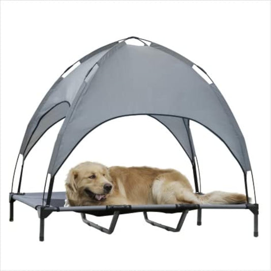 Large Elevated Dog Bed with Canopy