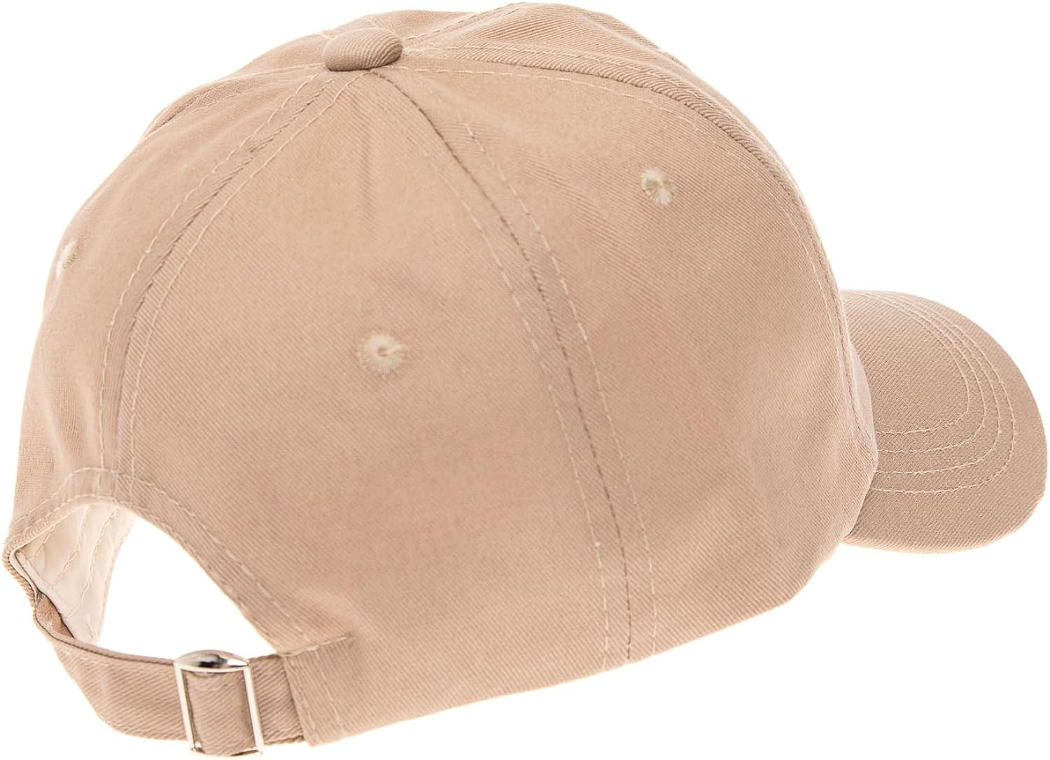 Smiley Face Khaki Embroidered Baseball Cap