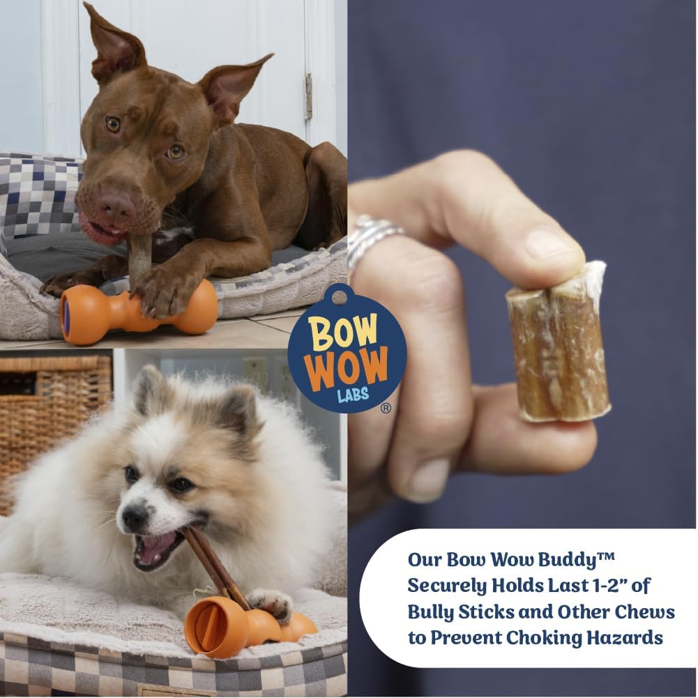 Bow Wow Buddy Safety Device - Bully Stick Holder for Dogs