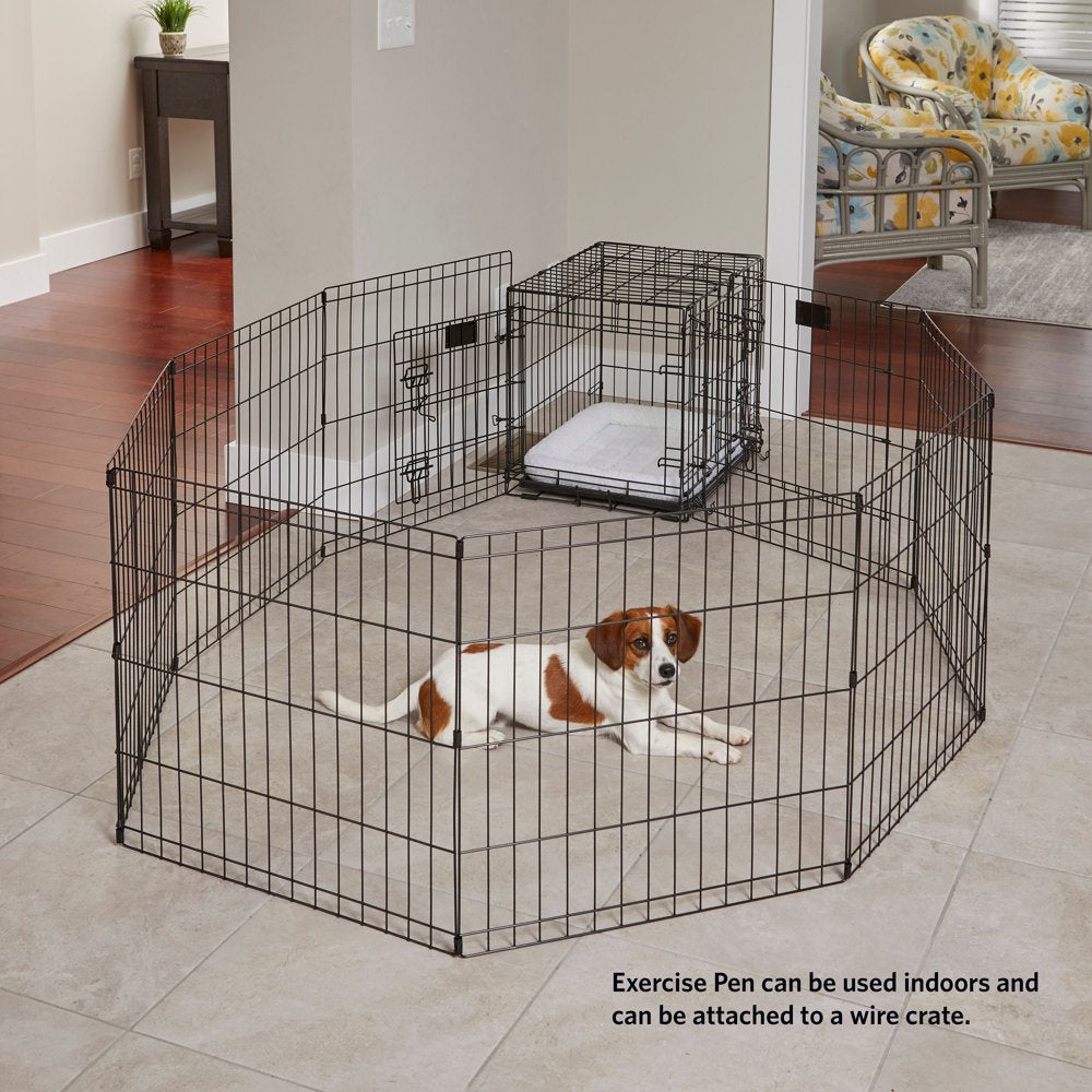 Metal Black Dog Playpen with Door , 30"H