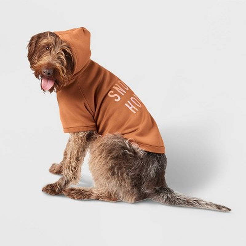 Orange Snooze Hound Dog Hoodie 