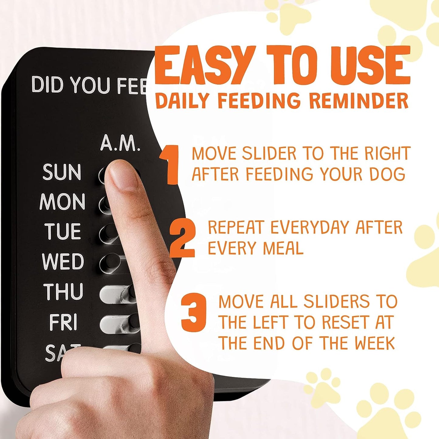 Modern Wall Mounted Dog Feeding Reminder