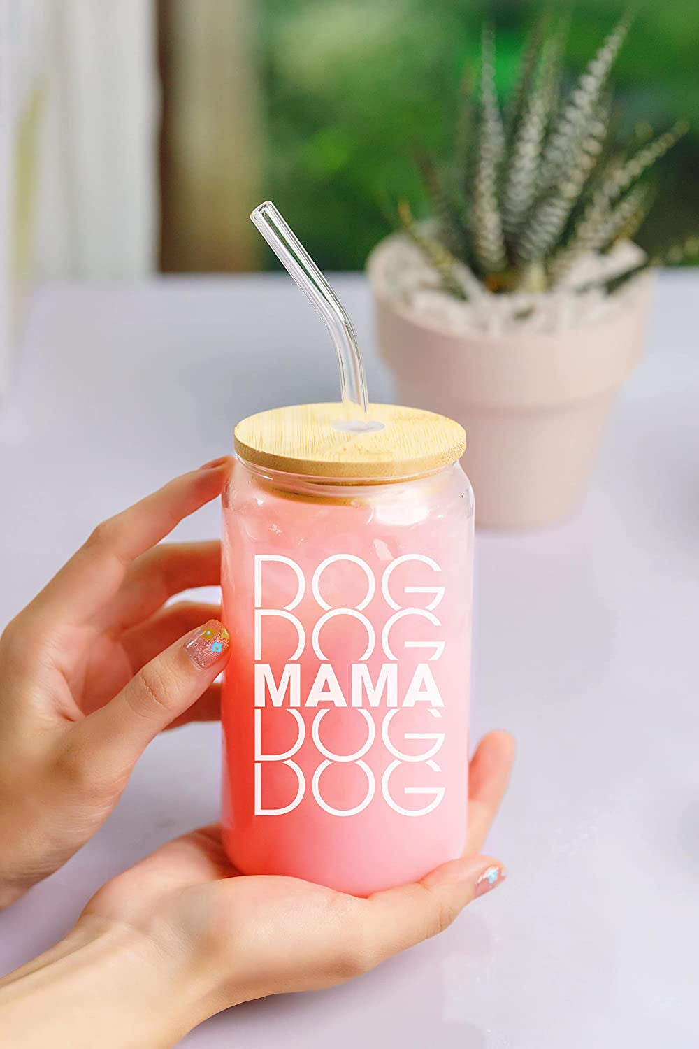 Dog Mama - 16 Oz Coffee Glass